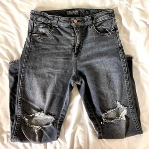 Lucky Brand Black Vintage High Rise Mom Jeans